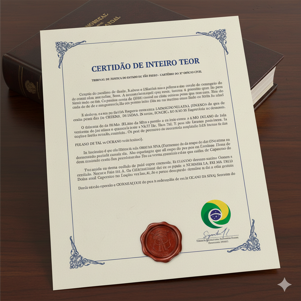 Certidão de Inteiro Teor (Óbito)